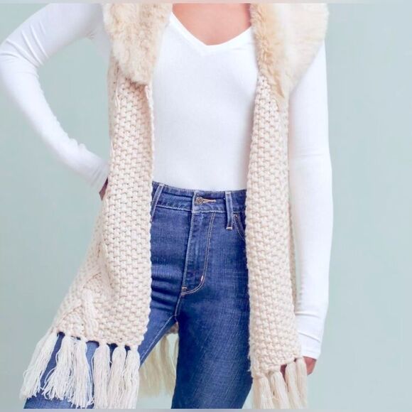 Anthropologie Lili’s Closet long sweater vest. Size SP - Picture 1 of 4